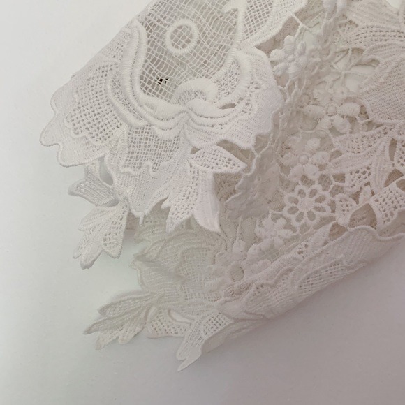Anthropologie | White Lace Embroidered | Sweater - Picture 5 of 5